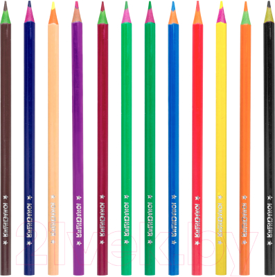 Набор цветных карандашей Юнландия Карнавал / 181684