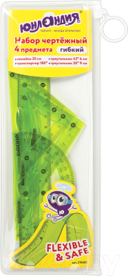 Набор для черчения Юнландия Flex / 210682 - фото