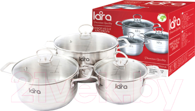 Набор кастрюль Lara LR02-81 - фото