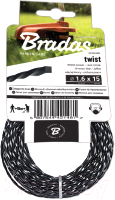 Леска для триммера Bradas Twist / ZTS1615K - фото