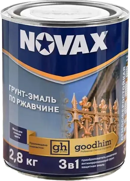 Грунт-эмаль Novax По ржавчине 3 в 1 RAL 7016