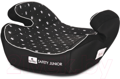 Бустер Lorelli Safety Junior Fix Black Crowns / 10071332105 - фото