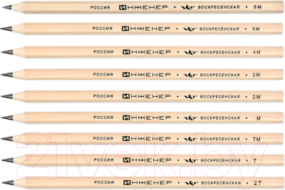 Набор простых карандашей Инженер 12P-1240