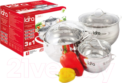 Набор кастрюль Lara LR02-86 - фото