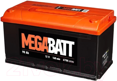 Автомобильный аккумулятор Mega Batt L+ 670A / 6СТ-90Аз - фото