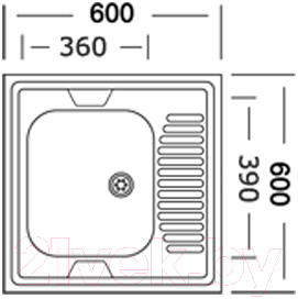 Мойка кухонная Mixline L 310355