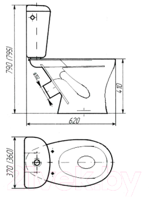 Унитаз напольный Tivoli Capri