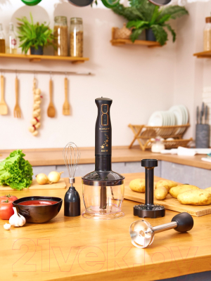 Блендер погружной Scarlett SC-HB42M45 (золотые звезды)