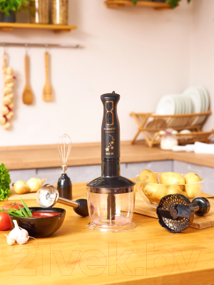 Блендер погружной Scarlett SC-HB42M45 (золотые звезды)