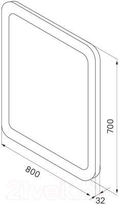 Зеркало IDDIS Edfice ЗЛП107