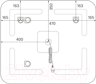 Зеркало IDDIS Edfice ЗЛП107