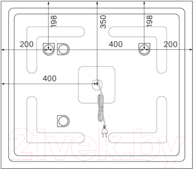 Зеркало IDDIS Oxford ЗЛП110