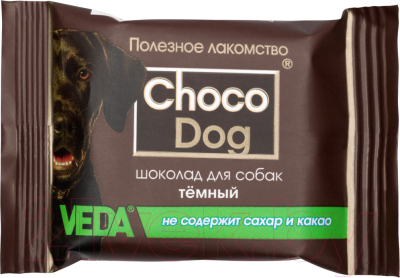 Лакомство для собак Veda Choco Dog Шоколад темный - фото
