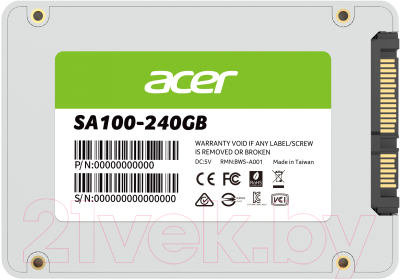 SSD диск Acer SA100 240GB / BL.9BWWA.102