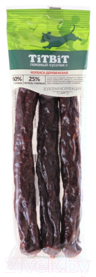 Лакомство для собак TiTBiT Золотая коллекция. Колбаса Деревенская / 18026 - фото