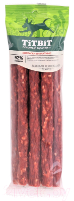 Лакомство для собак TiTBiT Золотая коллекция. Колбаски пикантные / 18699 - фото