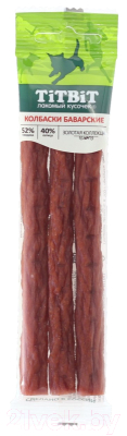 Лакомство для собак TiTBiT Золотая коллекция. Колбаски баварские / 18934 - фото