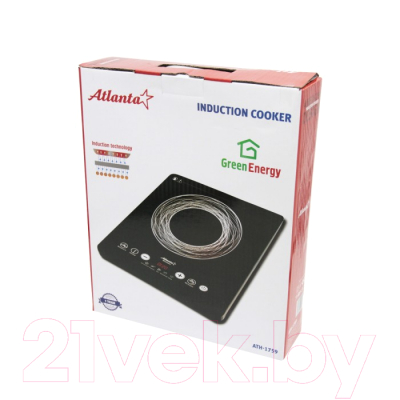 Электрическая настольная плита Atlanta ATH-1759 (черный)