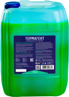 Теплоноситель для систем отопления Thermagent -30°C ЭКО (10л, зеленый)