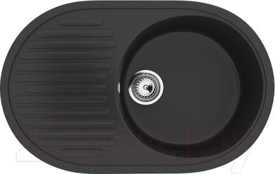 Мойка кухонная Ulgran U-107 (344 ультра-черный) - фото