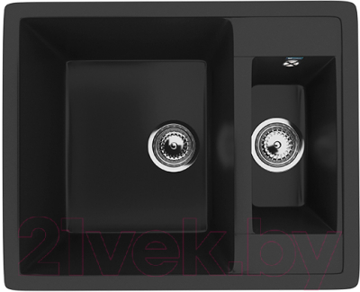 Мойка кухонная Ulgran U-106 (344 ультра-черный) - фото