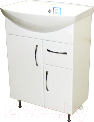 Тумба под умывальник СанитаМебель Камелия-64.15 Д2 - фото