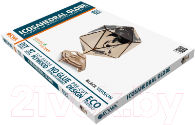 Конструктор EWA Глобус-икосаэдр (черный)