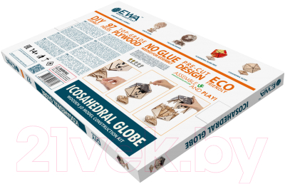 Конструктор EWA Глобус-икосаэдр (черный)