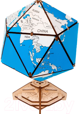 Конструктор EWA Глобус-икосаэдр (синий) - фото