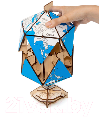 Конструктор EWA Глобус-икосаэдр (синий)