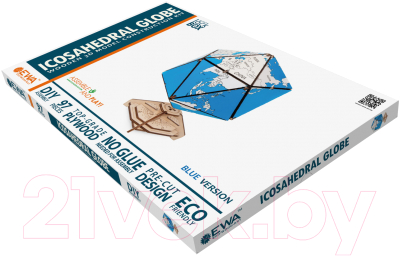Конструктор EWA Глобус-икосаэдр (синий)