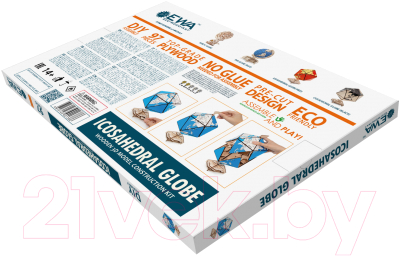 Конструктор EWA Глобус-икосаэдр (синий)