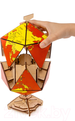 Конструктор EWA Глобус-икосаэдр (красный)