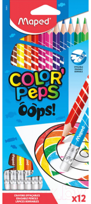 Набор цветных карандашей Maped Color Peps Oops / 832812 - фото