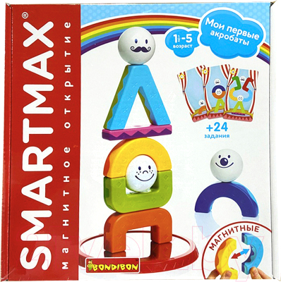 Конструктор магнитный Bondibon Мои первые акробаты / ВВ5268 - фото