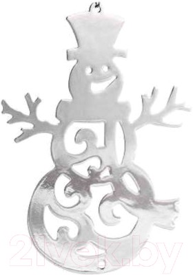 Елочная игрушка Волшебная страна Новогодний снеговик / R100960 - фото