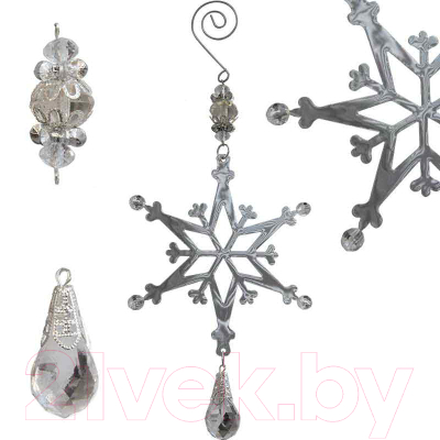Елочная игрушка Волшебная страна Новогодняя снежинка / R100987