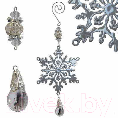 Елочная игрушка Волшебная страна Снежинка / R100951