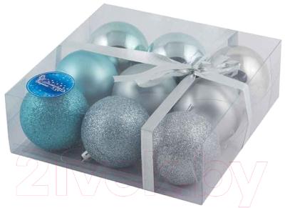 Набор шаров новогодних Волшебная страна Иней R001271 - фото