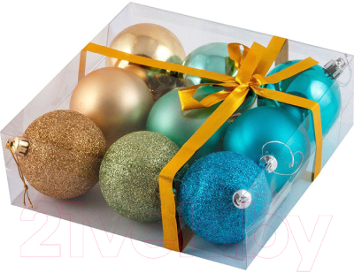 Набор шаров новогодних Волшебная страна Ментол R001331 - фото