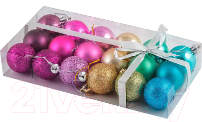 Набор шаров новогодних Волшебная страна Палитра R001332 - фото