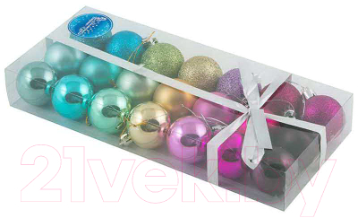 Набор шаров новогодних Волшебная страна Палитра R001333 - фото