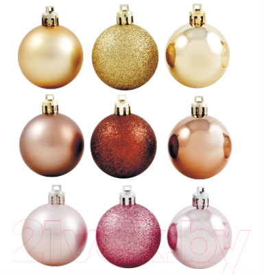 Набор шаров новогодних Волшебная страна Пастель R001277 - фото