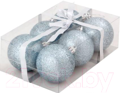 Набор шаров новогодних Волшебная страна PB6-6B-LB / R001475 - фото