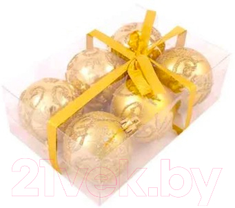 Набор шаров новогодних Волшебная страна PBD6-6-834-G / R101664 - фото