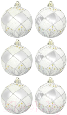 Набор шаров новогодних Волшебная страна PBD6-6-882-S / R101779 - фото