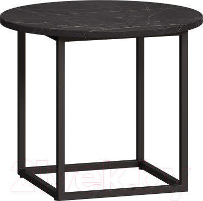 Журнальный столик Loftyhome Мальборк Арти / 1627384 (мрамор блэк) - фото