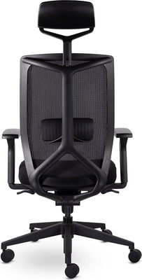 Кресло офисное UTFC Профи М-900 с подголовником (черный пластик)