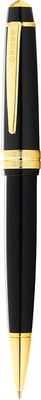 Ручка шариковая Cross Bailey Light Polished Black Resin and Gold Tone / AT0742-9 - фото