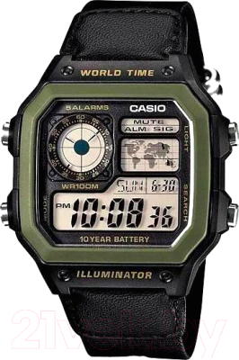 Часы наручные мужские Casio AE-1200WHB-1B - фото